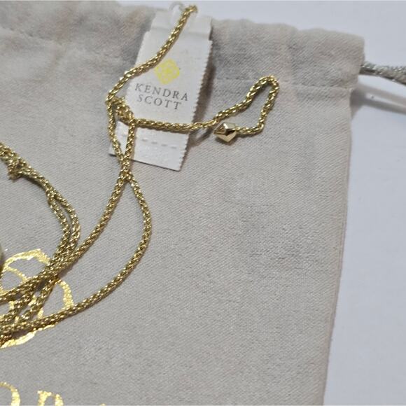 KENDRA SCOTT Alex Necklace in Gold Watercolor Illusion NWT - Picture 6 of 8